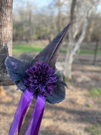 Plum Dahlia | Gothic Grace Witch Hat – Moonspell Hollow™