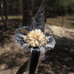 Ivory Dahlia | Woodland Light Witch Hat – Moonspell Hollow™
