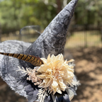 Ivory Dahlia | Woodland Light Witch Hat – Moonspell Hollow™
