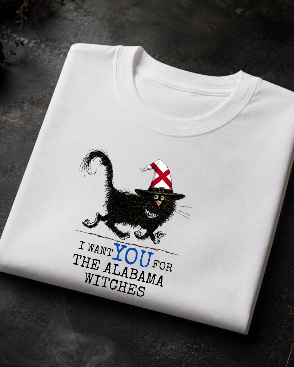 Alabama Witches Tee – Comfort Colors Black Cat Graphic Tee | Moonspell Hollow™