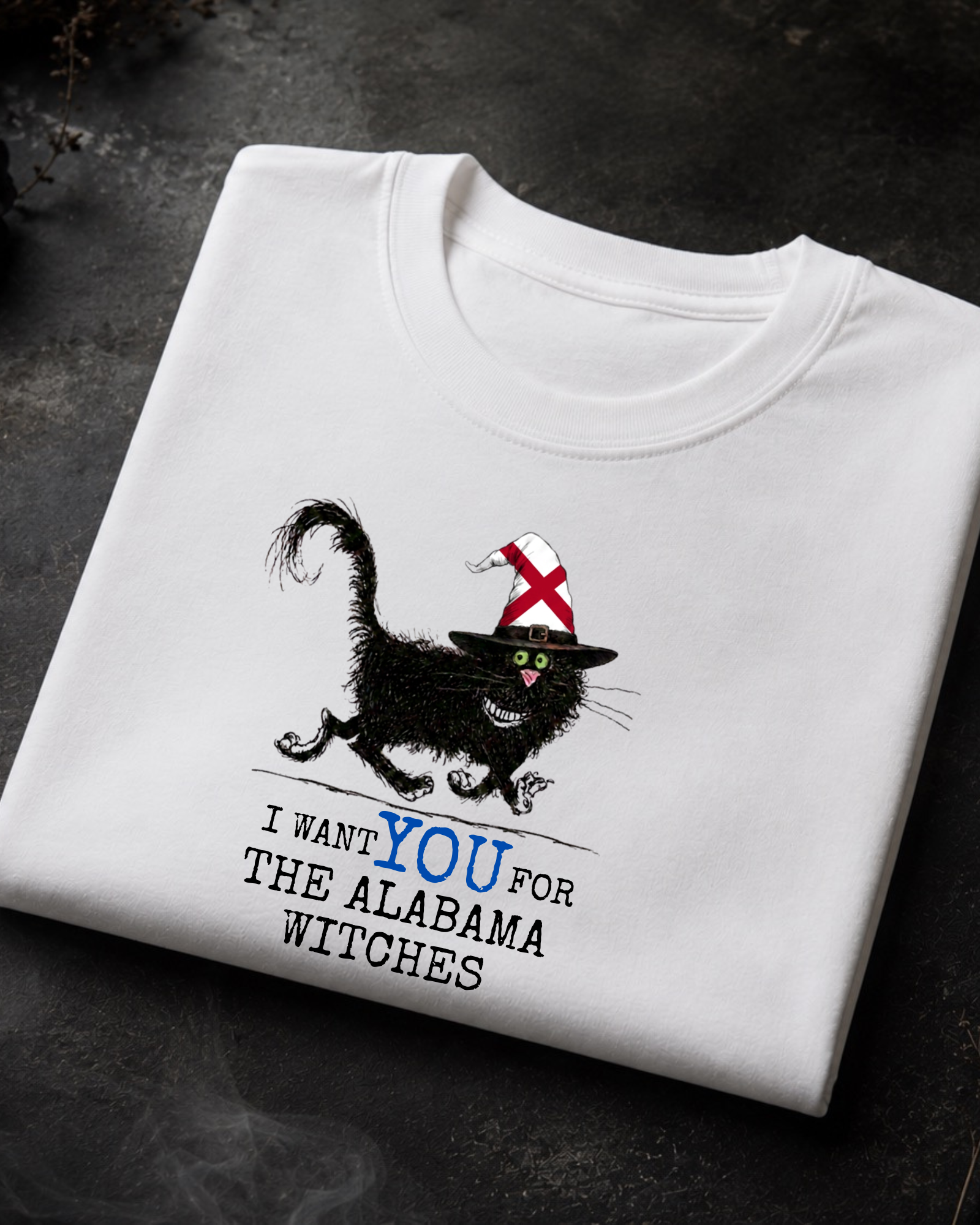 Alabama Witches Tee – Comfort Colors Black Cat Graphic Tee | Moonspell Hollow™