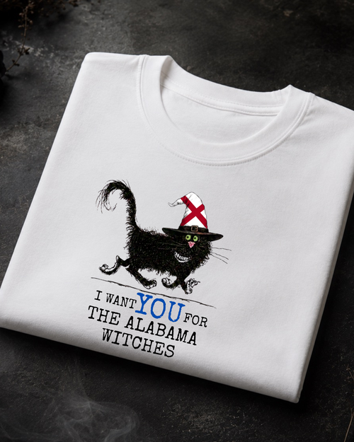 Alabama Witches Tee – Comfort Colors Black Cat Graphic Tee | Moonspell Hollow™