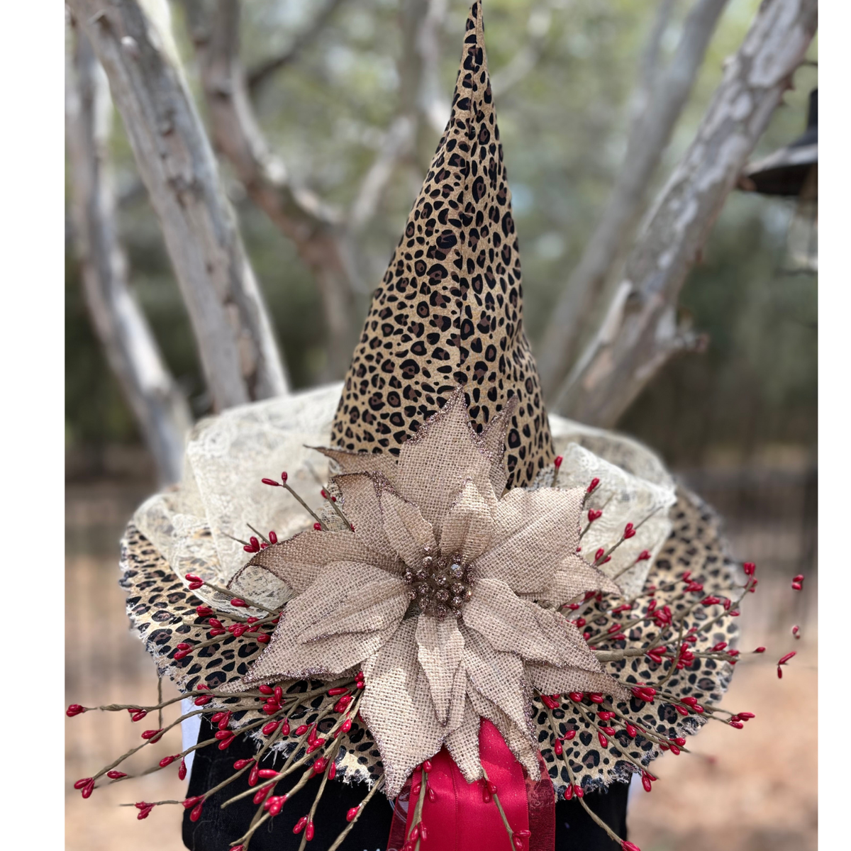 Tabitha Wildclaw | Leopard Print Witch Hat – Moonspell Hollow™