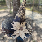 Lady Beatrice Wild | Leopard Print Witch Hat – Moonspell Hollow™