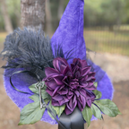 Lady Violetta Dahlwyn | Violet & Plum Witch Hat – Moonspell Hollow™