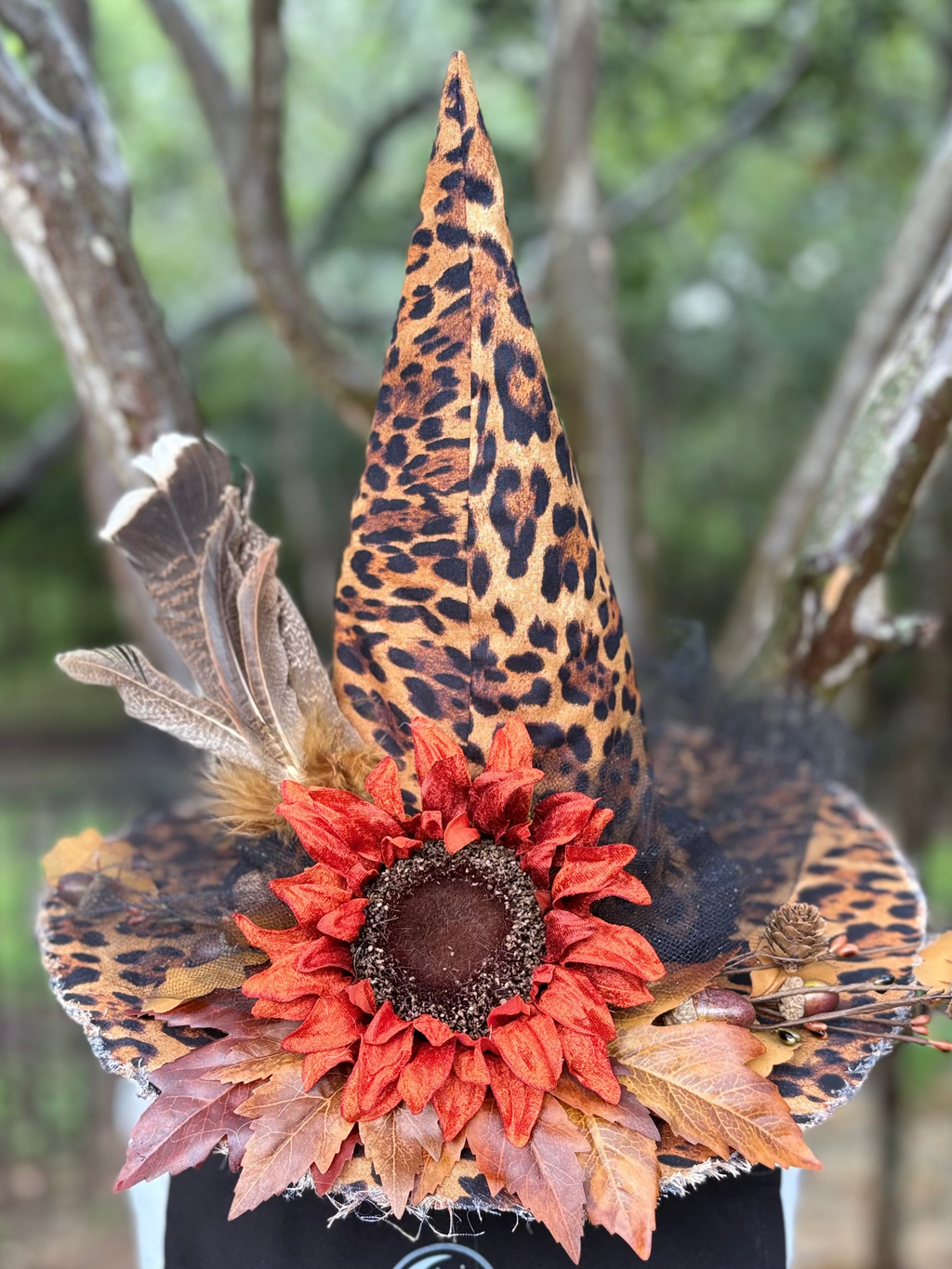 Lady Maple | Leopard Print Witch Hat – Moonspell Hollow™