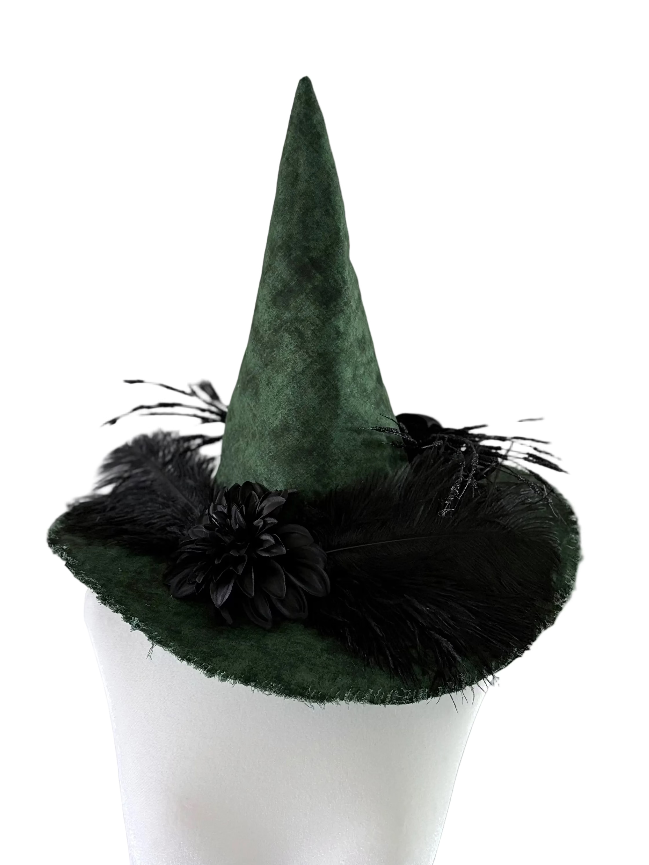 Green Witch Hat - Forest Wiccan Hat for Earth Magic