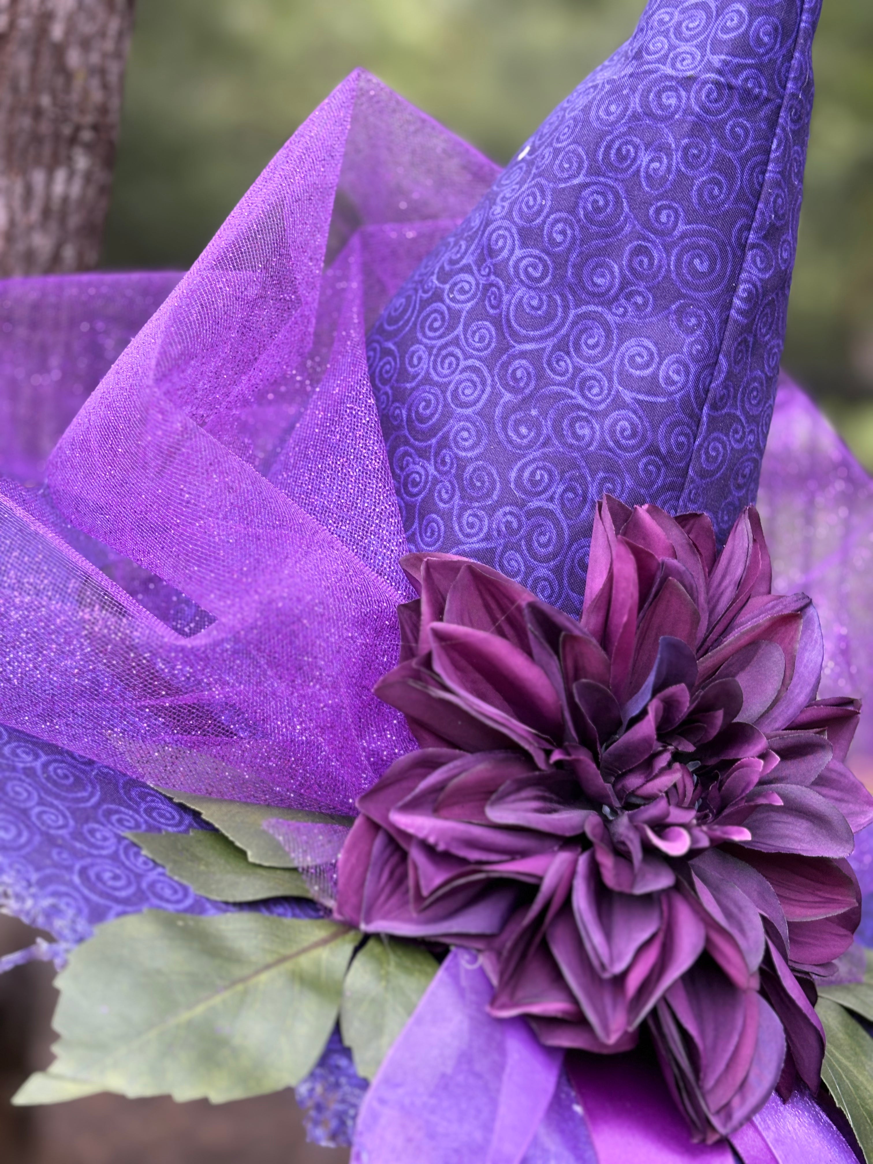 Yule Ball Morgana | Deep Purple Witch Hat – Moonspell Hollow™