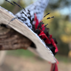 Crimson Bloom | Dalmatian Print Witch Hat – Moonspell Hollow™