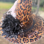 Gloria Wildclaw | Leopard & Black Witch Hat – Moonspell Hollow™