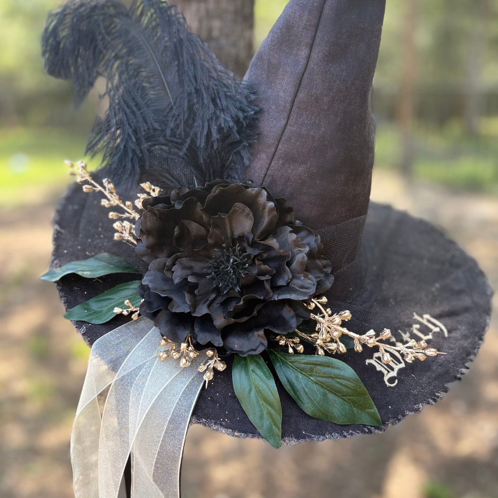 Velmora Noir | Dark Romance Witch Hat – Moonspell Hollow™