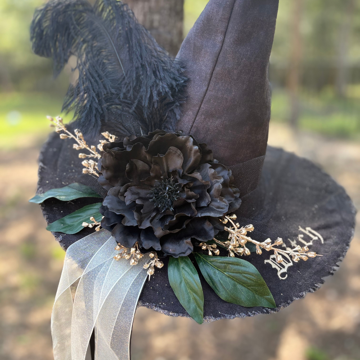 Velmora Noir | Dark Romance Witch Hat – Moonspell Hollow™