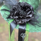 Sylvaine | Green & Black Woodland Witch Hat – Moonspell Hollow™