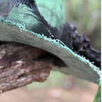 Sylvaine | Green & Black Woodland Witch Hat – Moonspell Hollow™