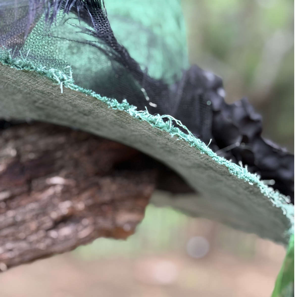 Sylvaine | Green & Black Woodland Witch Hat – Moonspell Hollow™