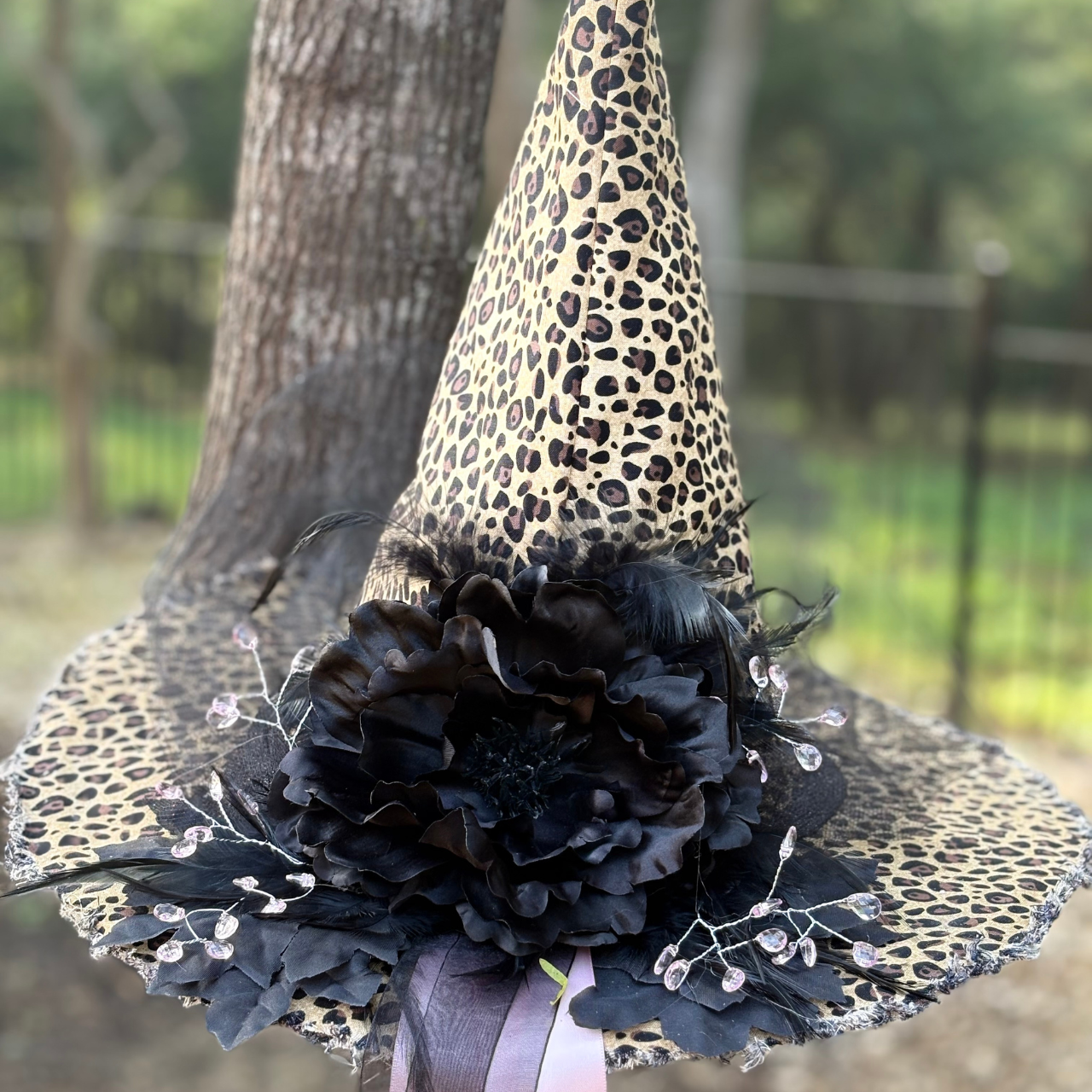Tabitha Rose | Leopard Print Witch Hat – Moonspell Hollow™