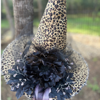 Tabitha Rose | Leopard Print Witch Hat – Moonspell Hollow™