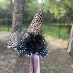 Tabitha Rose | Leopard Print Witch Hat – Moonspell Hollow™