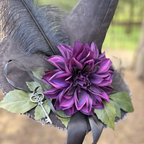 Lady Octavia Dahlwyn | Black & Plum Witch Hat – Moonspell Hollow™