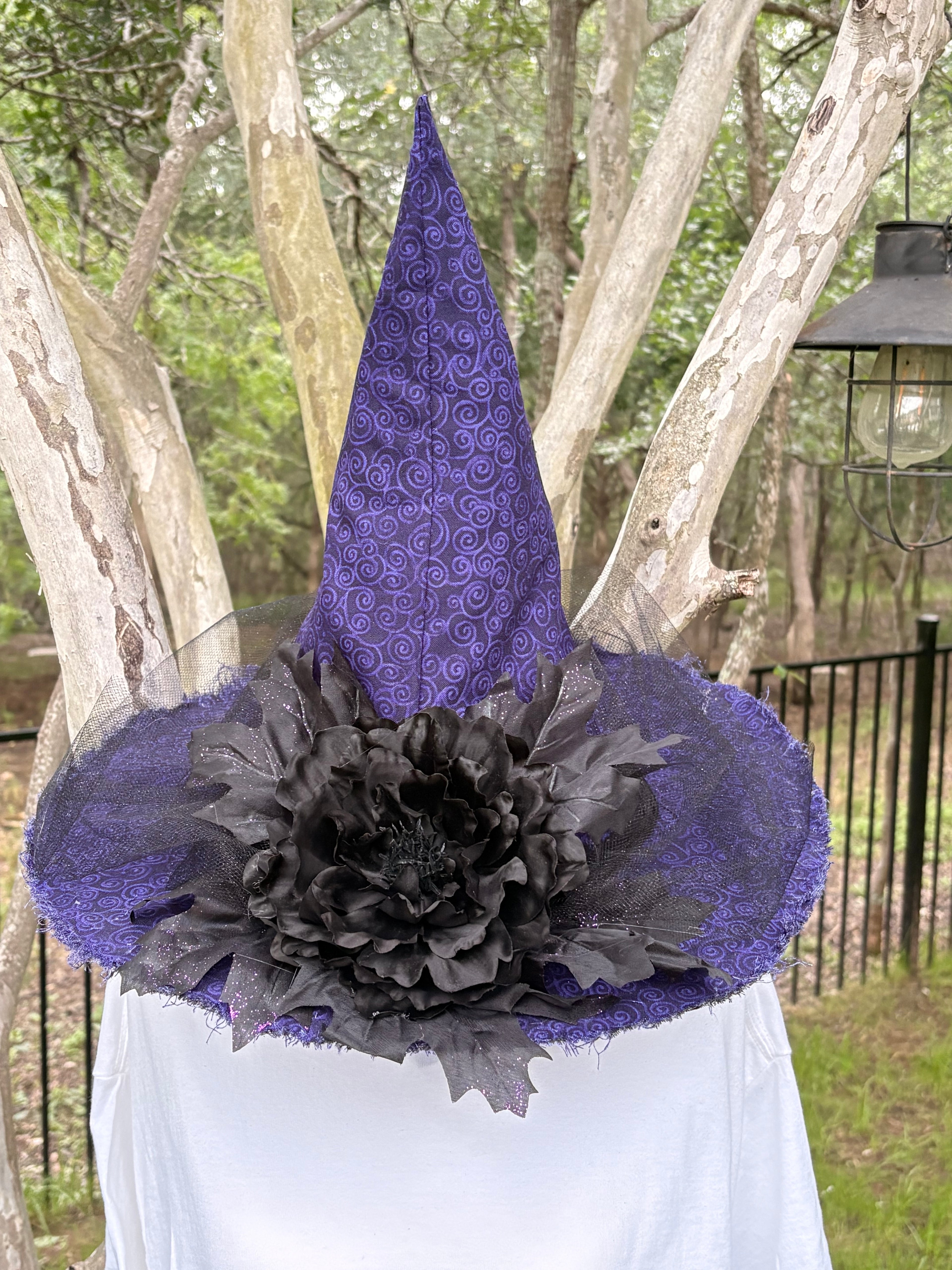 Nocturne Dahlien | Purple & Black Witch Hat – Moonspell Hollow™