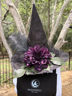 Velmora | Black & Plum Witch Hat – Moonspell Hollow™