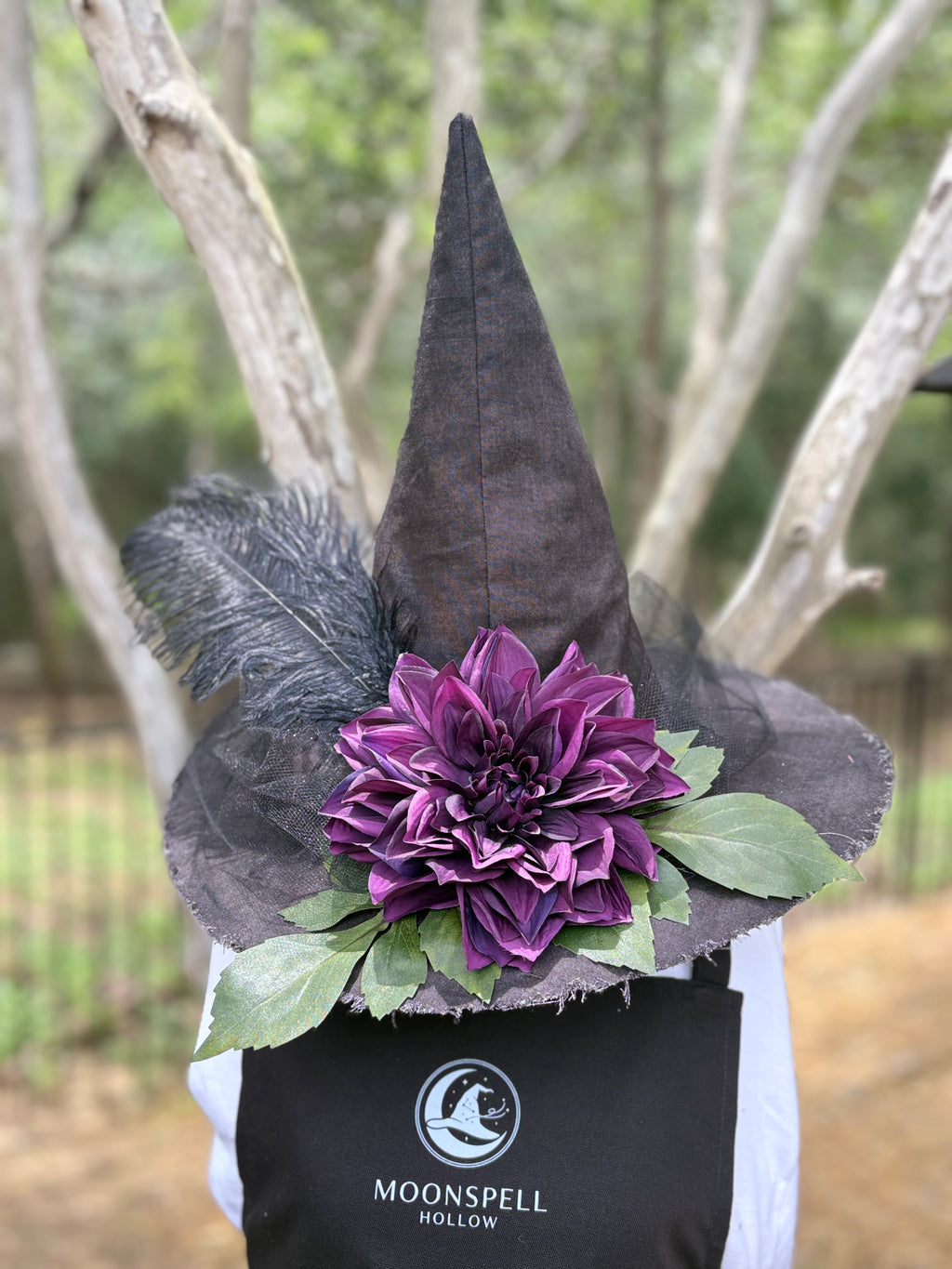 Velmora | Black & Plum Witch Hat – Moonspell Hollow™