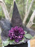 Velmora | Black & Plum Witch Hat – Moonspell Hollow™