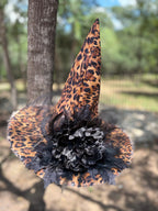 Raven Wildclaw | Leopard Print Witch Hat – Moonspell Hollow™