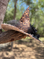Raven Wildclaw | Leopard Print Witch Hat – Moonspell Hollow™