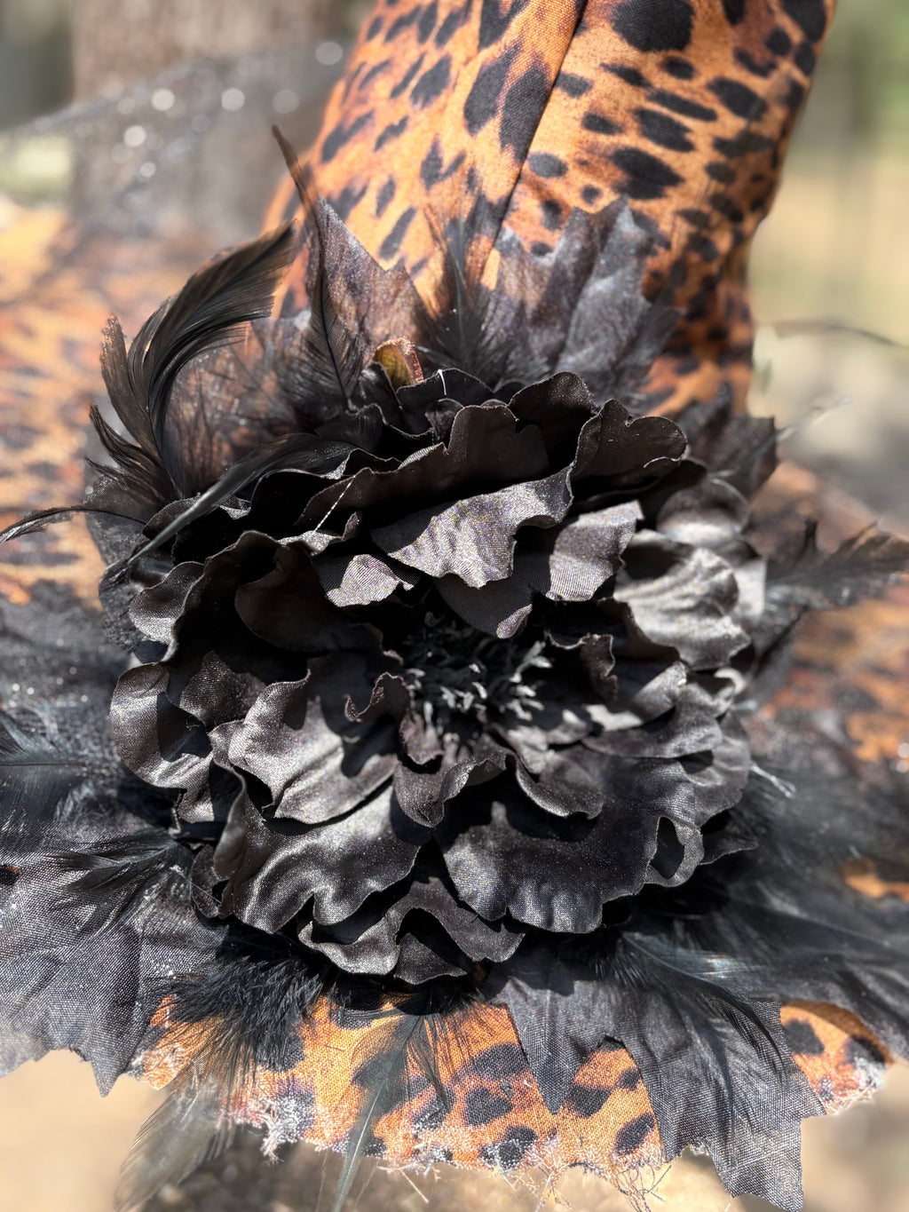 Raven Wildclaw | Leopard Print Witch Hat – Moonspell Hollow™