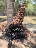 Raven Wildclaw | Leopard Print Witch Hat – Moonspell Hollow™