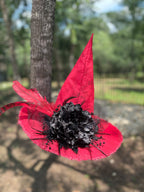 Ruby Red | Crimson & Black Witch Hat – Moonspell Hollow™