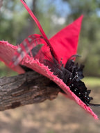 Ruby Red | Crimson & Black Witch Hat – Moonspell Hollow™