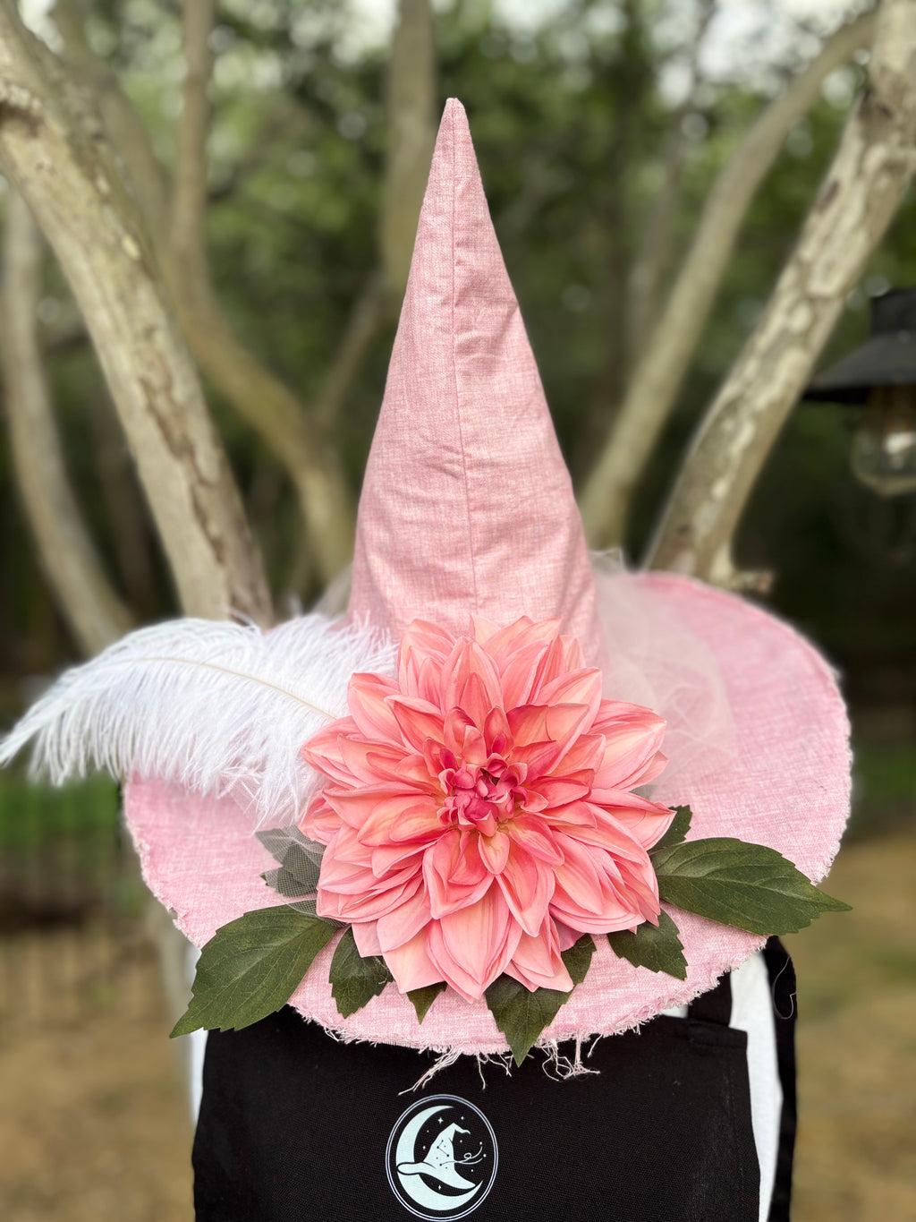 Roselle Whisper | Blush Pink Witch Hat – Moonspell Hollow™