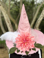 Roselle Whisper | Blush Pink Witch Hat – Moonspell Hollow™