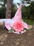 Roselle Whisper | Blush Pink Witch Hat – Moonspell Hollow™