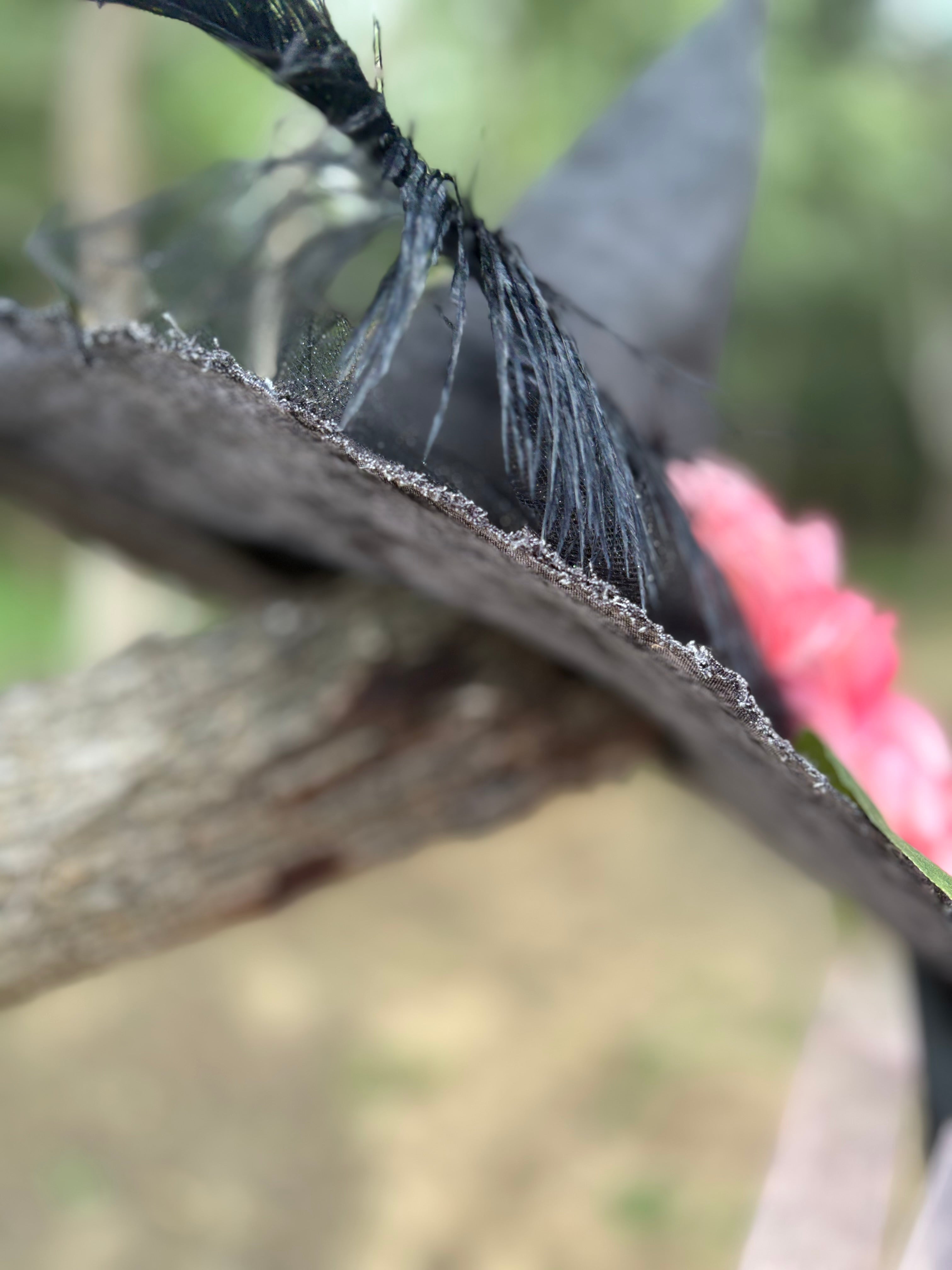 Ember Bloom | Black & Coral Witch Hat – Moonspell Hollow™