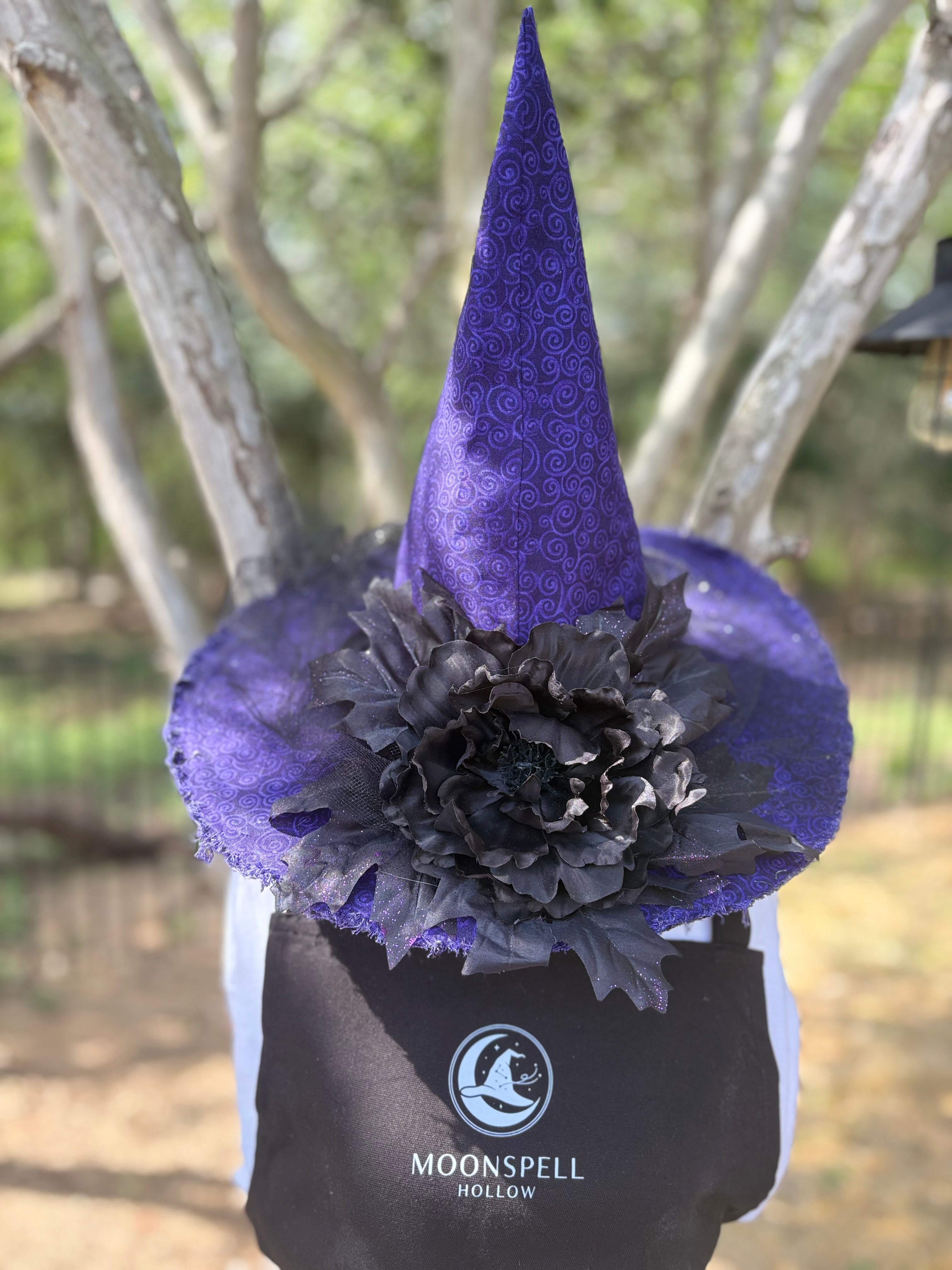 Nocturne Dahlien | Purple & Black Witch Hat – Moonspell Hollow™