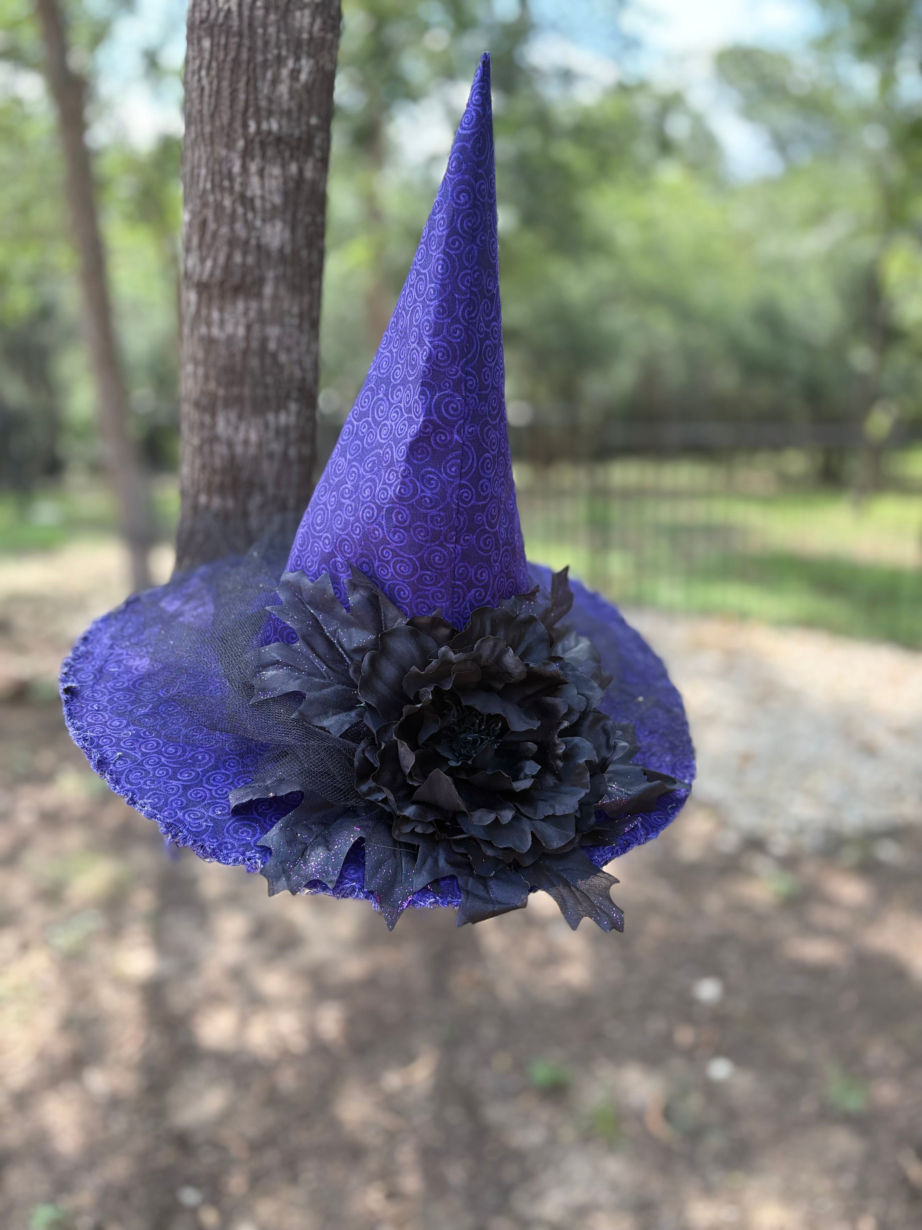 Nocturne Dahlien | Purple & Black Witch Hat – Moonspell Hollow™