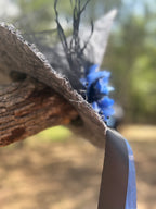 Blue Dusk | Grey & Blue Vintage Witch Hat – Moonspell Hollow™