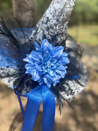 Blue Reverie | Grey & Blue Vintage Witch Hat – Moonspell Hollow™