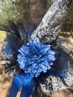 Blue Reverie | Grey & Blue Vintage Witch Hat – Moonspell Hollow™