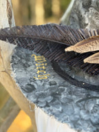 Nocturne Bloom | Feathered Noir Witch Hat – Moonspell Hollow™