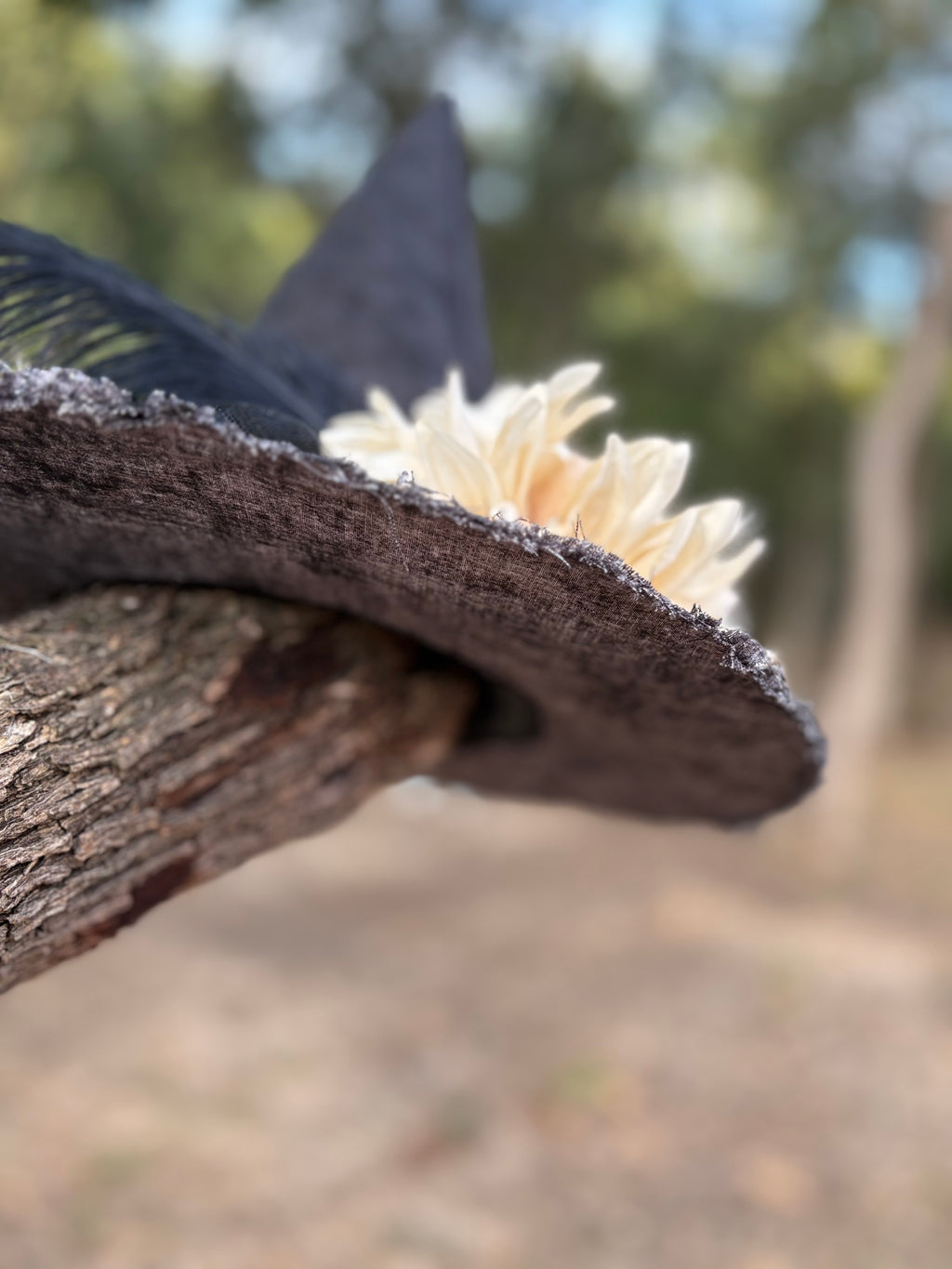 Petaline | Ivory Bloom Witch Hat – Moonspell Hollow™