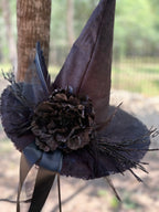 Lady Ravenshade | Black Gothic Key Witch Hat – Moonspell Hollow™