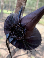 Lady Ravenshade | Black Gothic Key Witch Hat – Moonspell Hollow™