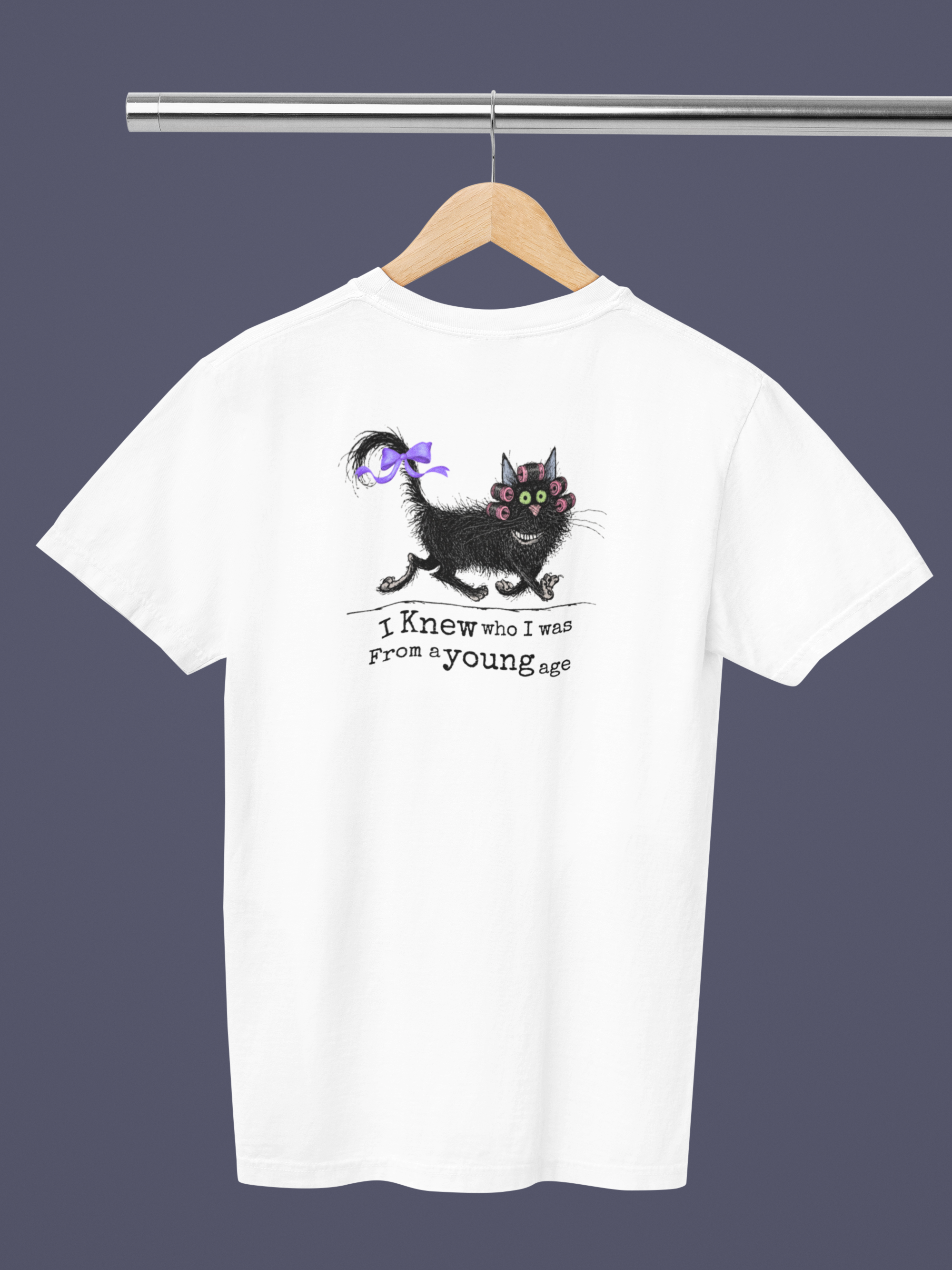 I Knew Who I Was From a Young Age — Black Cat Graphic Tee