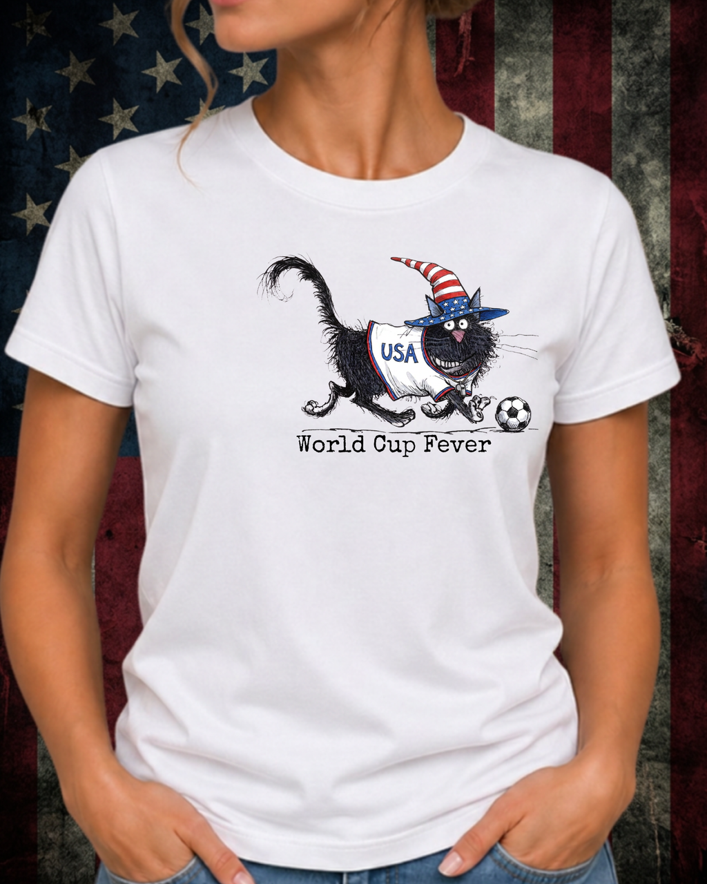 Black Cat Soccer — Black Cat Graphic Tee | Moonspell Hollow™