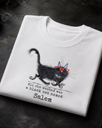All She Wanted Was a Black Cat Named Salem — Graphic Tee | Moonspell Hollow™