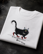 If the Shoes Fit, Wear Them — Black Cat Graphic Tee | Moonspell Hollow™